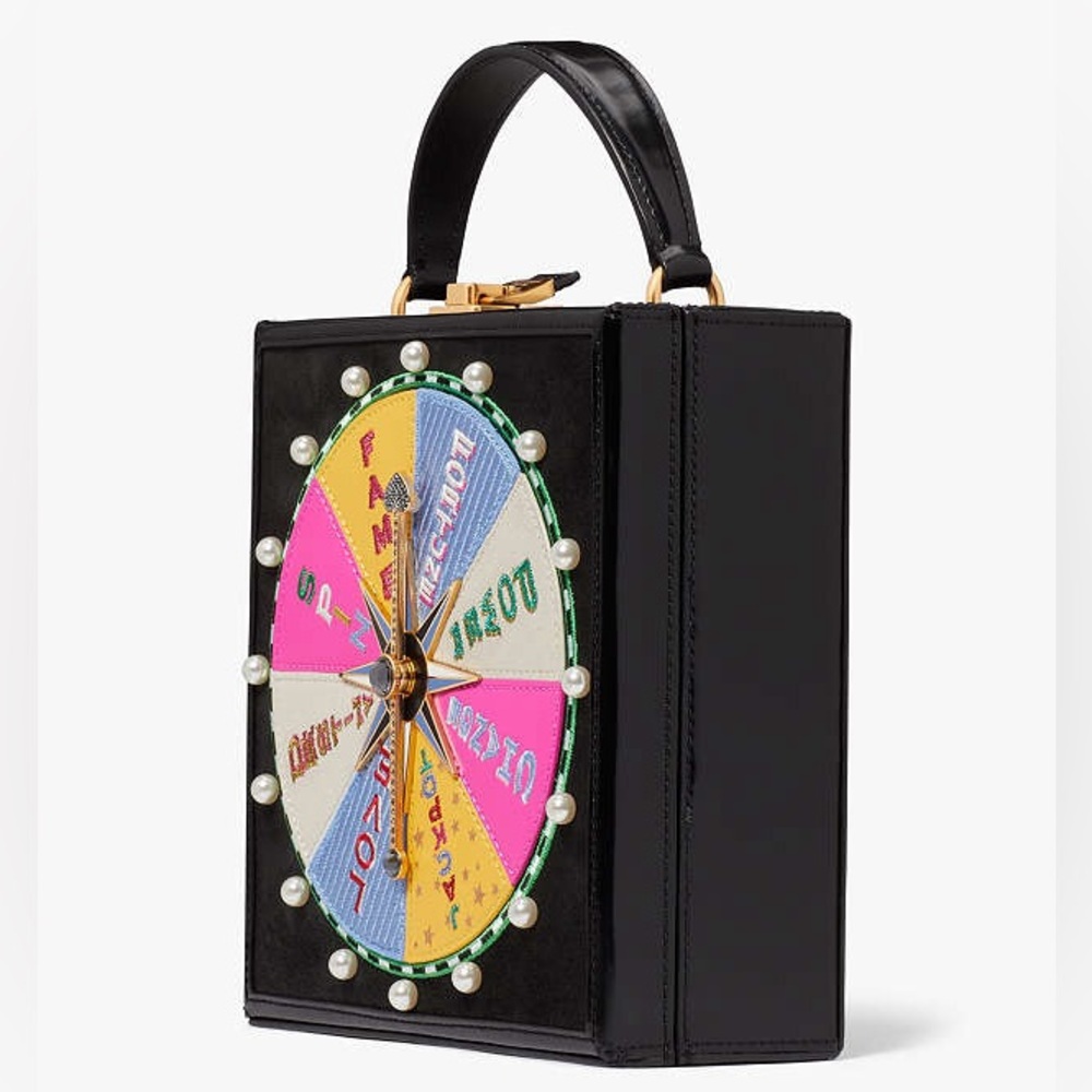kate spade NWT! Fortune Favors Embellished 3D Top-handle Novelty Crossbody Bag - Picture 4 of 8